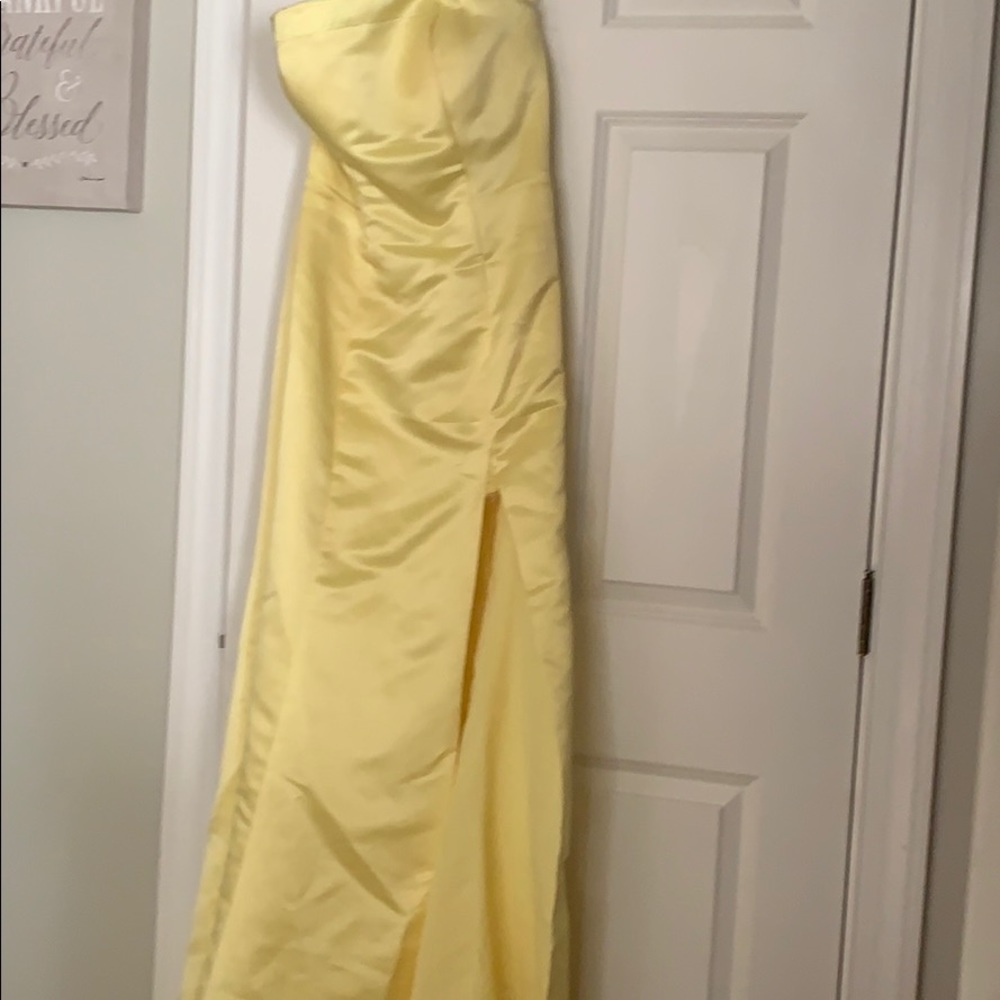 Yellow prom dress